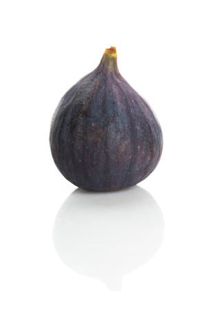 Fresh fig, isolated on white background.の写真素材