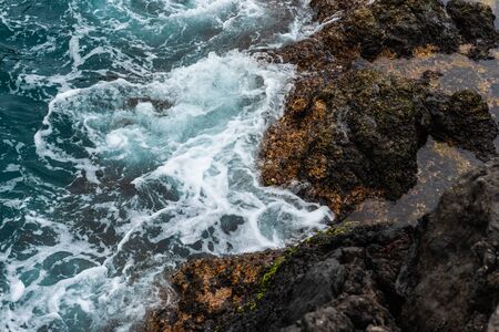 Waves and water of coast of Garachico
の写真素材
