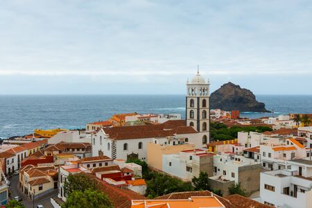 Overview of the colorful and beautiful town of Garachico. Tenerife, Canary islands, Spainの写真素材