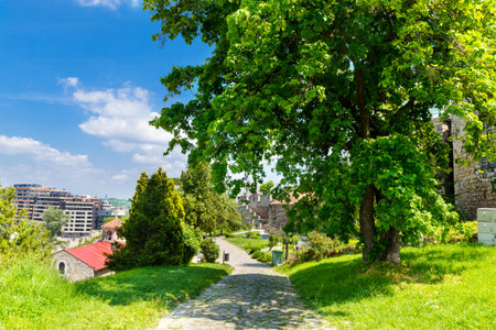 Beautiful Kalemegdan park in Belgrade. Serbiaの写真素材