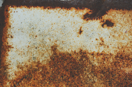 Texture of rusty metal surface with scratches. Grungy background.