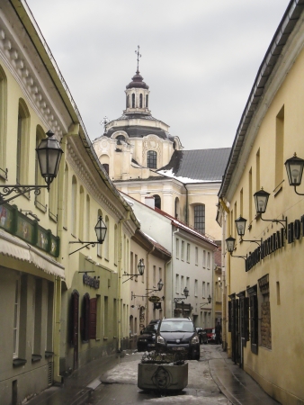 Street view of Vilnius