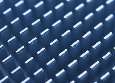 rows of a parallel symmetrical pinsの写真素材