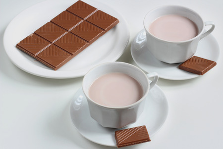 Cocoa and chocolateの写真素材
