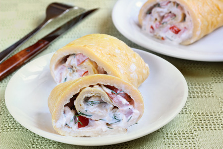 Omelet Rolls の写真素材