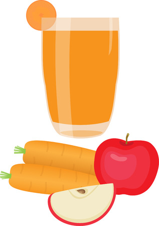 Apple Carrot Juiceのイラスト素材