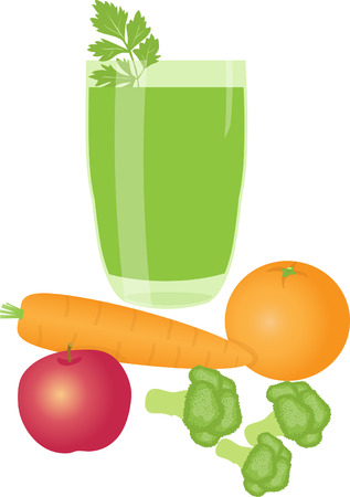 Green smoothieのイラスト素材