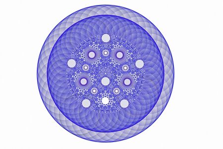 purple mandala of geometric elements