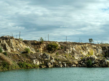 abandoned marble quarry in Balandino, Southern Urals, near Chelyabinsk, Russia