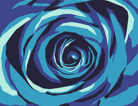 abstract background with a blue spiral in the form of a roseのイラスト素材