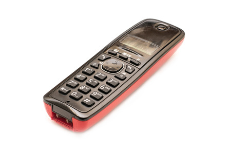 Wireless phone isolated on white.の写真素材