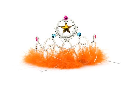 orange crown isolated on white backgroundの写真素材