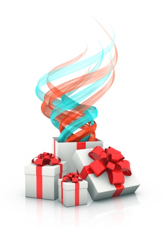 gift boxesの写真素材