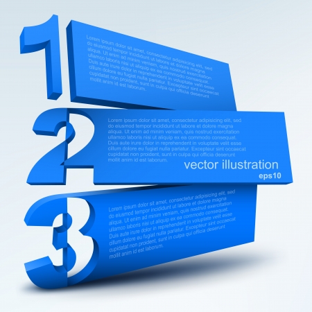 Abstract numbered boardsのイラスト素材