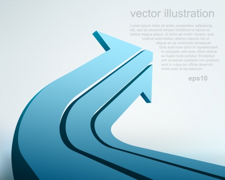 Vector illustration of 3d arrowのイラスト素材