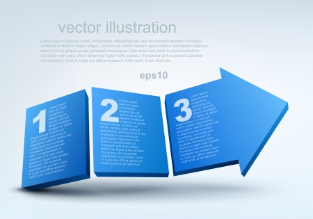 Vector illustration of 3d arrowのイラスト素材