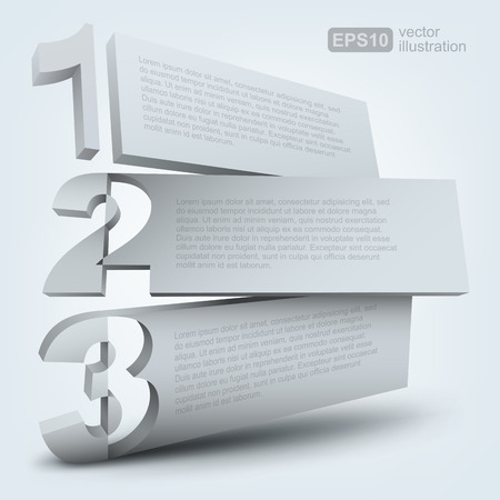 Abstract numbered boardsのイラスト素材