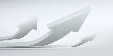 Vector illustration of 3d arrowsのイラスト素材