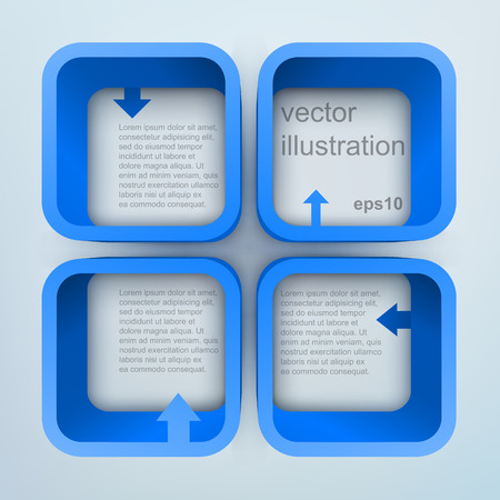 3d vector shelvesのイラスト素材