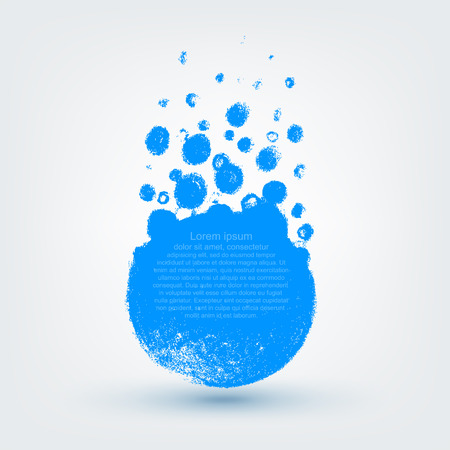 Vector design element. Hand drawn banner on white backgroundのイラスト素材
