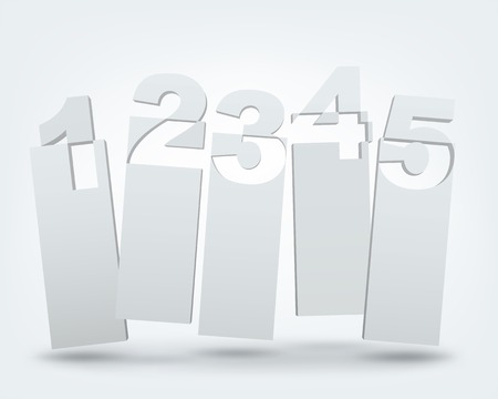 Abstract vector Illustration with place for text. Template poster with numbers. Background design for banner, card, postcard, flyer, cover, brochure.のイラスト素材