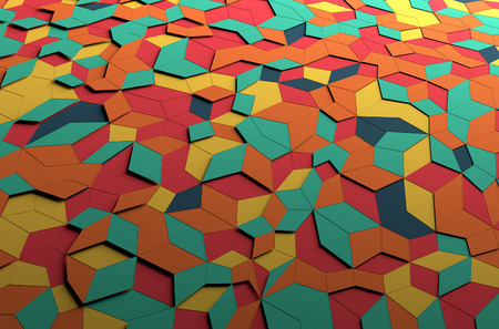 Abstract 3d rendering of colored surface. Colorful background.の写真素材