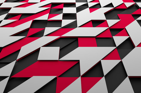Abstract 3d rendering of futuristic surface with triangles. Sci-fi background.の写真素材
