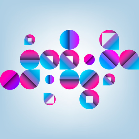 abstract background. Illustration with random circles. Seamless pattern design for poster, coverのイラスト素材