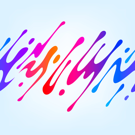 illustration with abstract colorful shape. Abstract splash, liquid shape. Background for poster, cover, placard. design. Seamless patternのイラスト素材