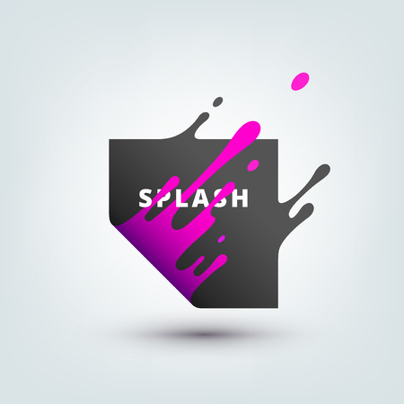 Illustration of abstract colored square for poster, cover, banner, placard and logo design.のイラスト素材