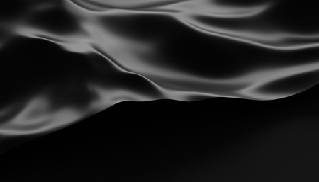 Abstract 3d rendering of smooth surface with ripples, cloth with waves, modern background design for poster, cover, branding, banner, placardの写真素材