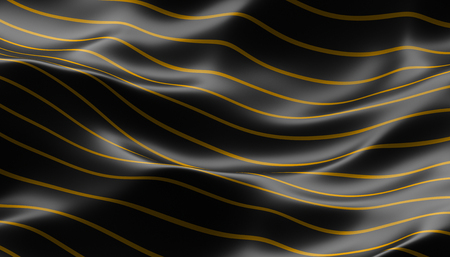 Abstract 3d rendering of smooth surface with ripples, cloth with waves, modern background design for poster, cover, branding, banner, placardの写真素材