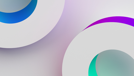 Abstract 3d rendering of geometric shapes. Modern colorful background. Minimalistic design for poster, cover, branding, banner, placard.の写真素材