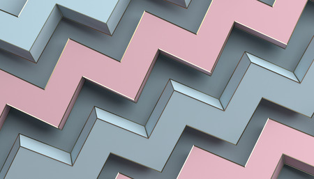 Abstract 3d rendering of geometric shapes. Modern background with simple forms. Minimalistic design for poster, cover, branding, banner, placard.の写真素材