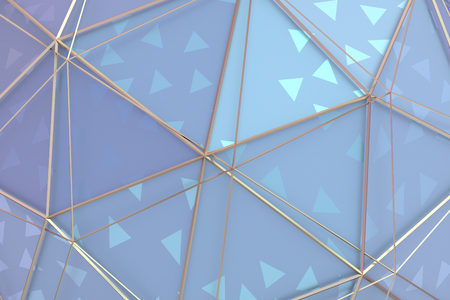 Abstract 3d rendering of geometric surface. Modern polygonal background design for poster, cover, branding, banner, placard.の写真素材