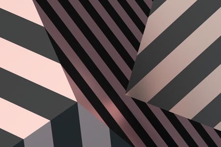 Abstract 3d rendering of geometric shapes. Minimalistic composition. Modern background design for poster, cover, branding, banner, placard.の写真素材