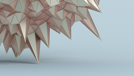 Abstract 3d rendering of geometric surface. Modern polygonal background design for poster, cover, branding, banner, placard.の写真素材