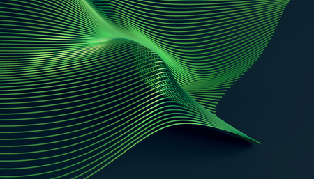 Abstract 3d rendering of smooth surface with lines. Striped modern background design for poster, cover, branding, banner, placardの写真素材