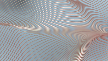 Abstract 3d rendering of smooth surface with lines. Striped modern background design for poster, cover, branding, banner, placardの写真素材