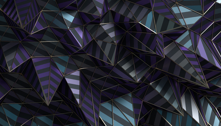Abstract 3d rendering of geometric surface. Modern polygonal background design for poster, cover, branding, banner, placard.の写真素材