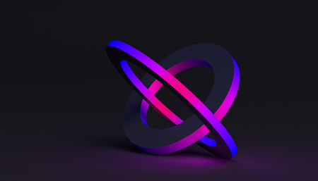 Abstract 3d rendering of a modern geometric background. Minimalistic design for poster, cover, branding, banner, placard.の写真素材