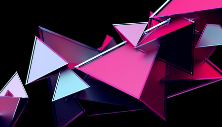 Abstract 3d rendering of geometric shapes.