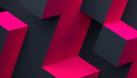 Abstract 3d rendering of a modern geometric background.の写真素材
