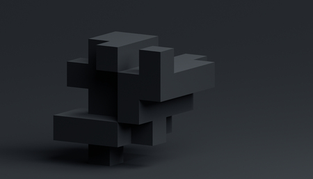 Abstract 3d rendering of a modern geometric background.の写真素材