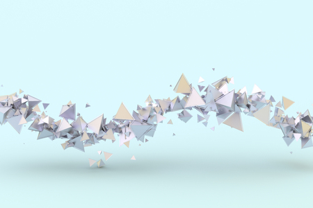 Abstract 3d rendering of geometric shapes.の写真素材