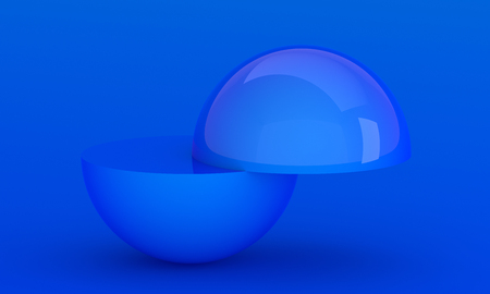 Abstract 3d render of minimalistic composition with geometric shapes, modern background designの写真素材