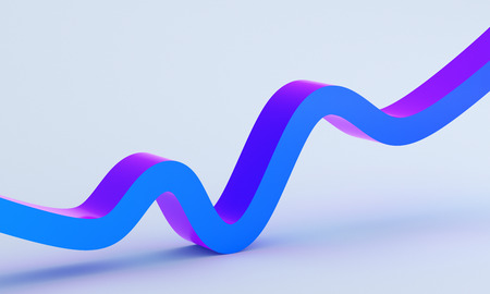 Abstract 3d render, minimalistic background, modern graphic designの写真素材