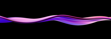 Abstract 3d render, liquid surface, wavy line, modern background designの写真素材