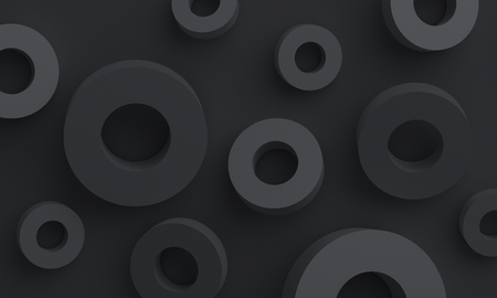 Abstract 3d render, modern background design with geometric shapesの写真素材