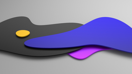 Abstract 3d render, background design, modern illustrationの写真素材